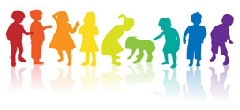 Logo bunte Kinder